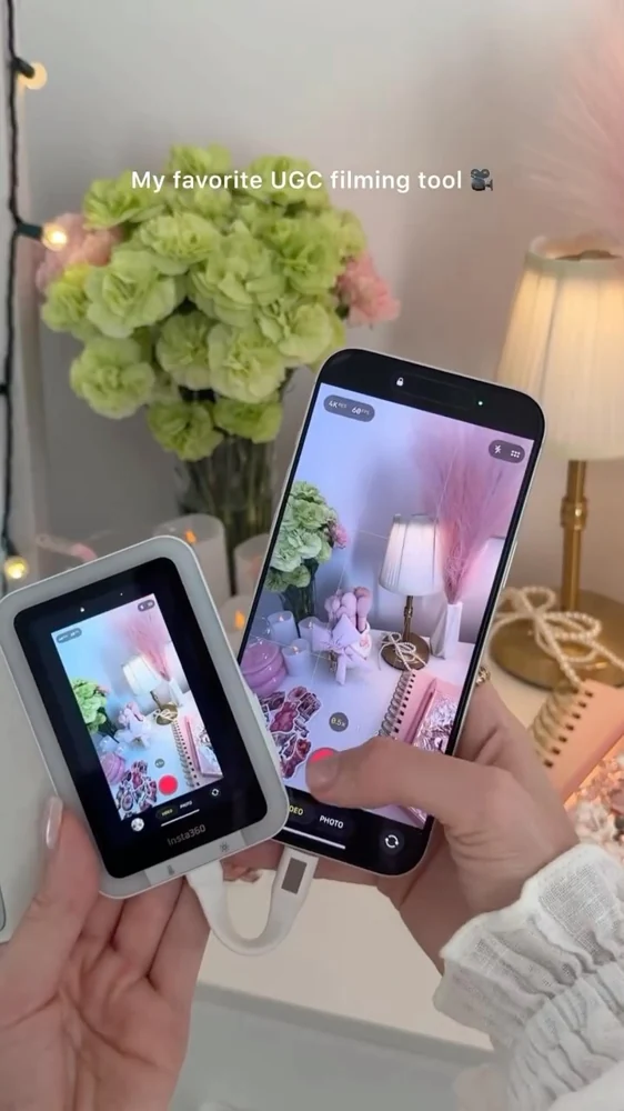 حوّل الآيفون إلى كاميرا سيلفي بشاشة خلفية!  شاشة سيلفي مغناطيسية من Insta360 تتيح لك مشاهدة نفسك أثناء التصوير بالكاميرا الخلفية