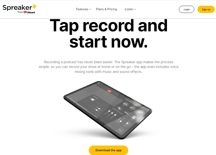 Spreaker منصة تسجيل وتحرير وتوزيع بودكاست - أفضل 4 برامج وتطبيقات لتسجيل البودكاست