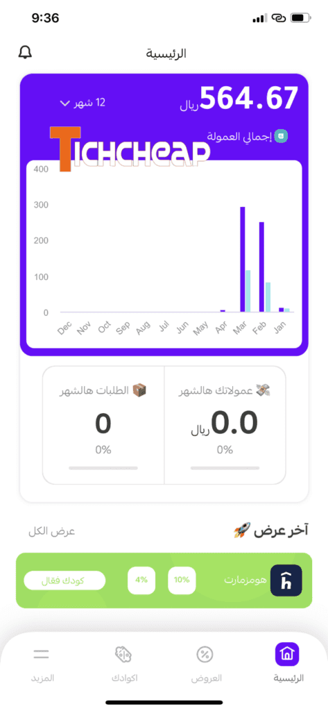 آمنادز amnads تطبيق منصة التسويق بالعمولة