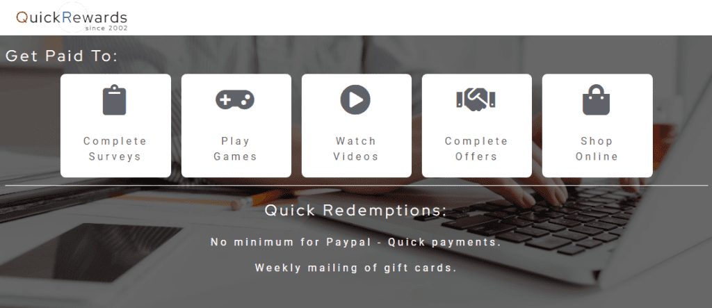 استطلاعات موقع quickrewards