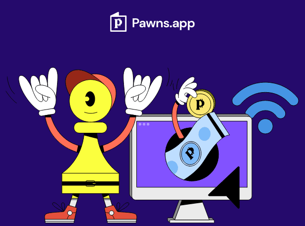 موقع للربح شارك الإنترنت الخاص بك Pawns.app