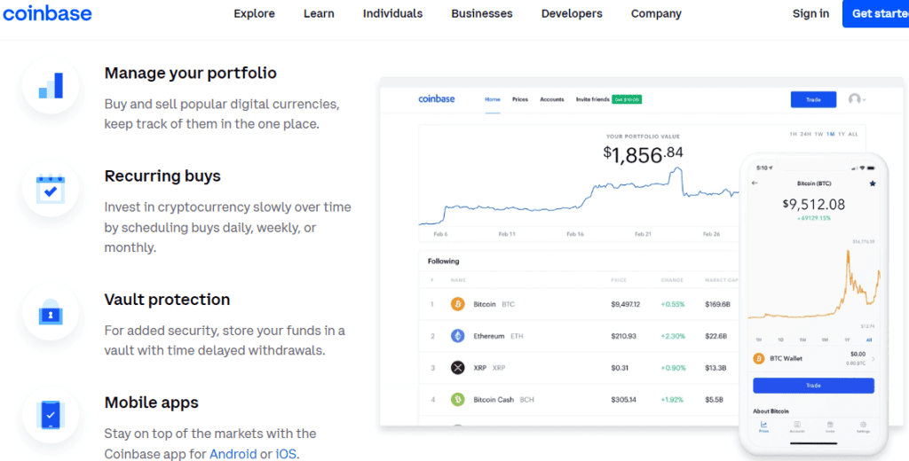 منصة coinbase - أفضل 8 منصة للعملات المشفرة