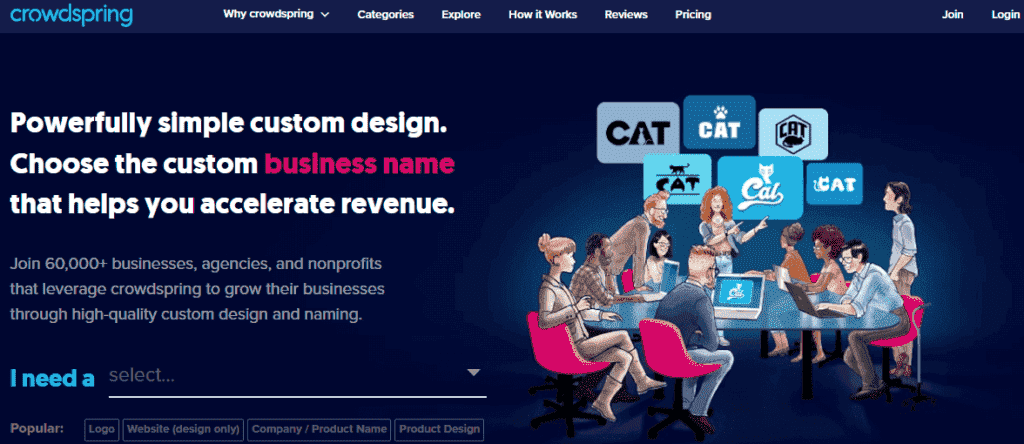 موقع  CrowdSPRING