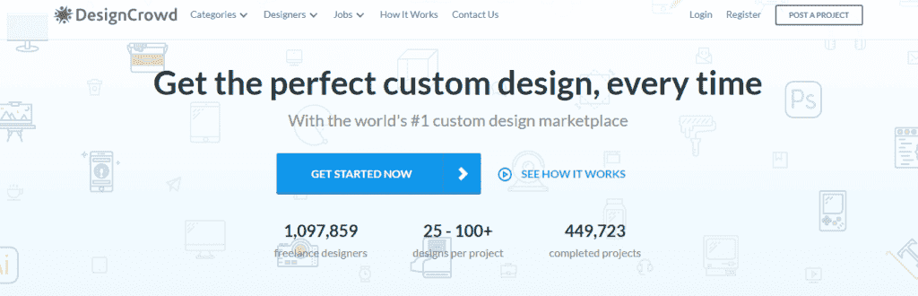 موقع  Design Crowd