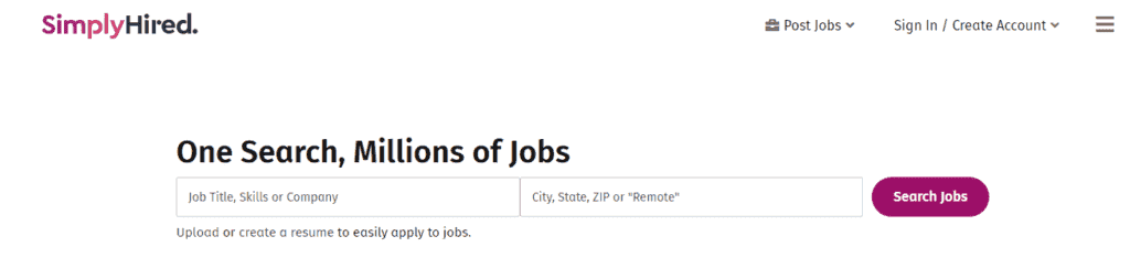 موقع  SimplyHired 