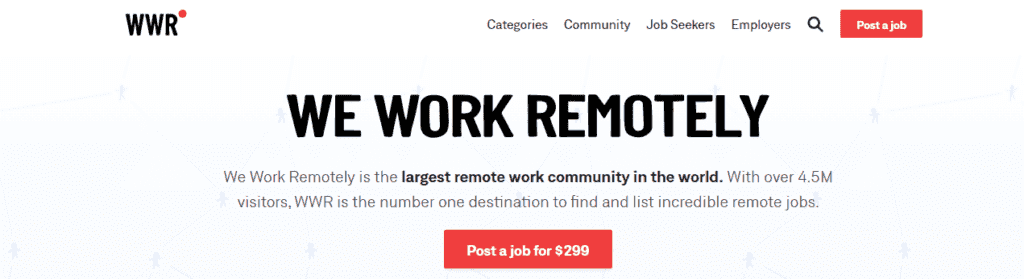 موقع  We Work Remotely - أفضل مواقع الوظائف