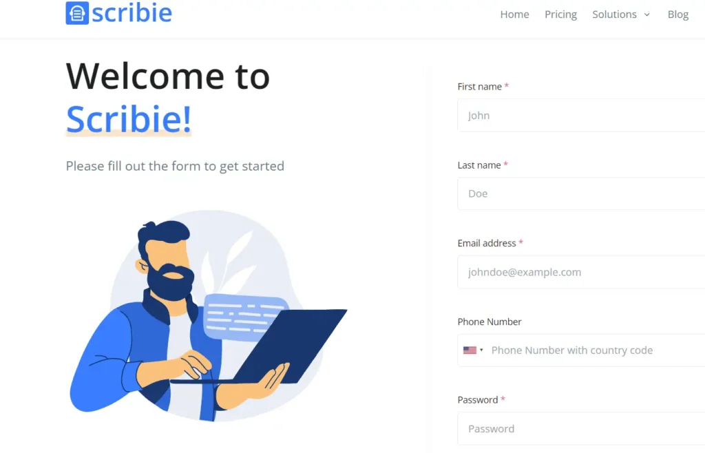 شرح موقع Scribie