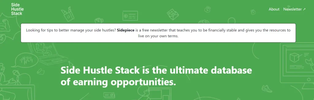 شرح موقع side hustle stack
