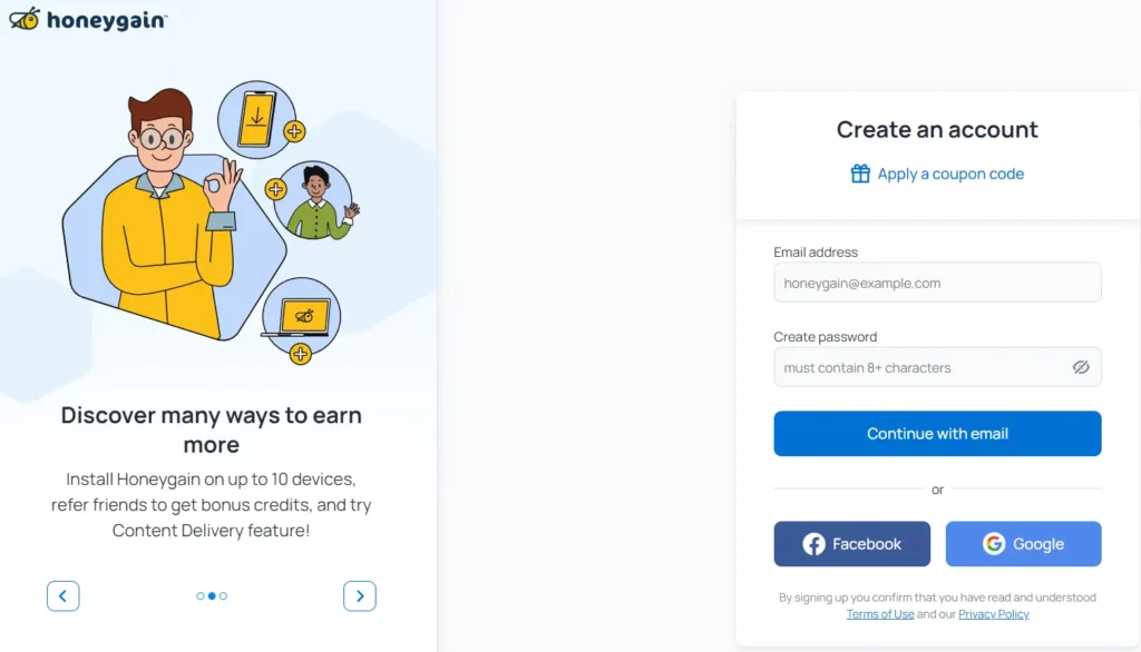 كيفية الربح من تطبيق Honeygain
