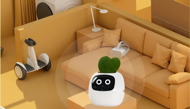 وعاء نباتات خضراء