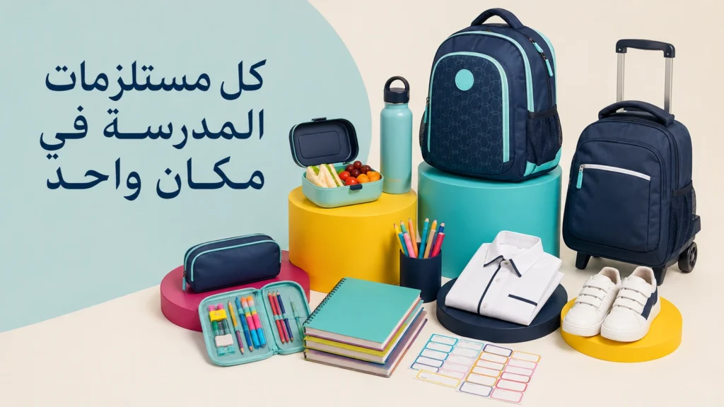شنط وقرطاسية وصناديق غداء مدرسية