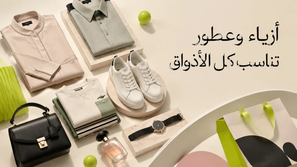 أزياء نمشي وأحذيته وحقائبه وعطوره